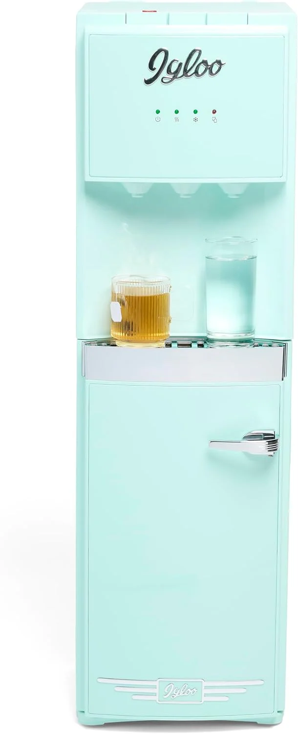 Igloo Bottom Loading Water Cooler Hot Cold Room Temperature Dispenser Holds 5 Gallon Jugs