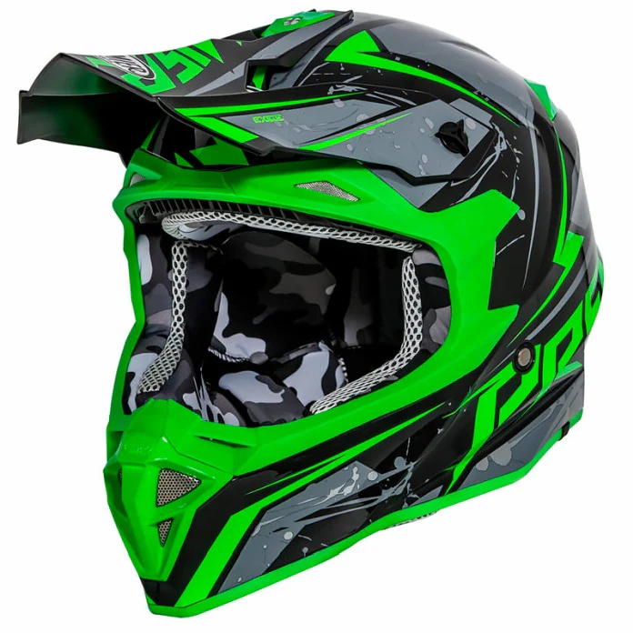 PREMIER EXIGE QX7 CROSS / ENDURO HELMET BLACK / GREEN
