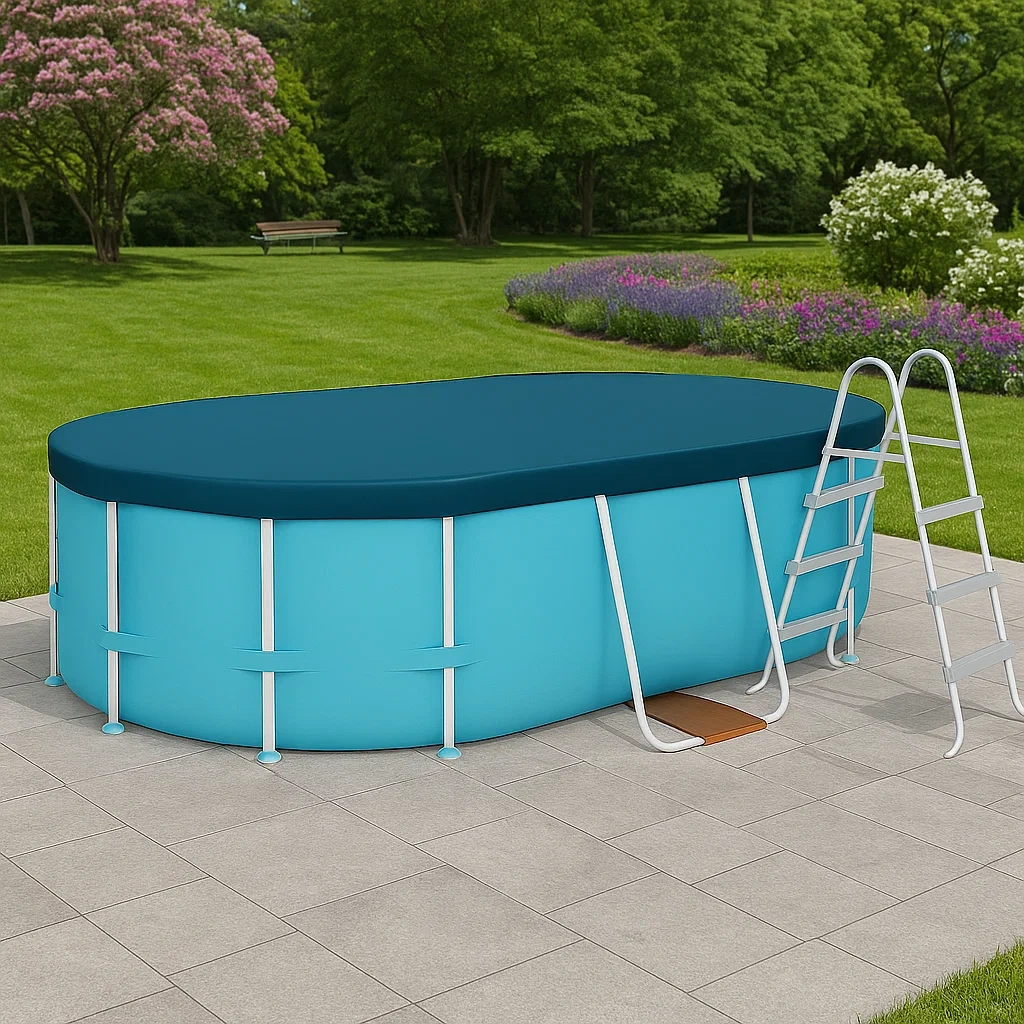 Removable oval pool 418x243x98 cm eSudbHr126Js