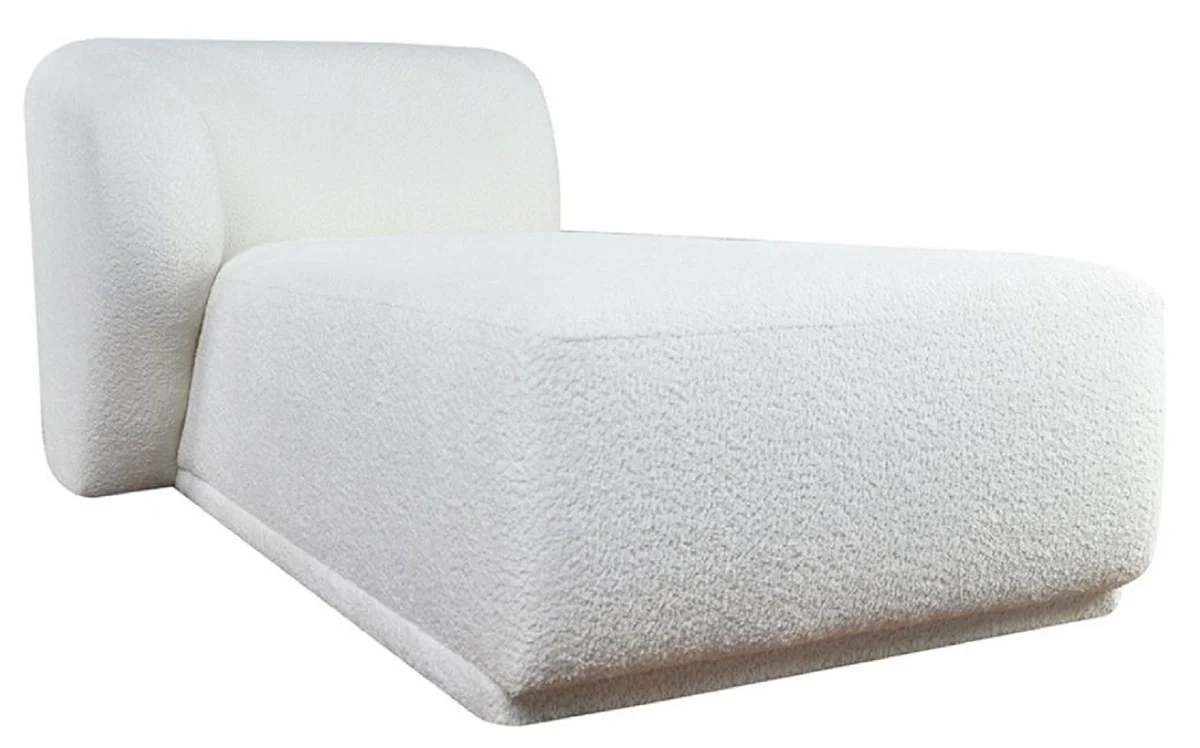 Luxury Chaise Longue Left Side White 166 cm - Modular Living Room Furniture