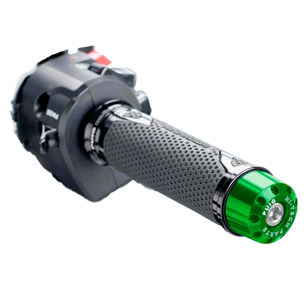 ALUMINUM COUNTERWEIGHT PUIG 6203 SHORT UNIVERSAL GREEN