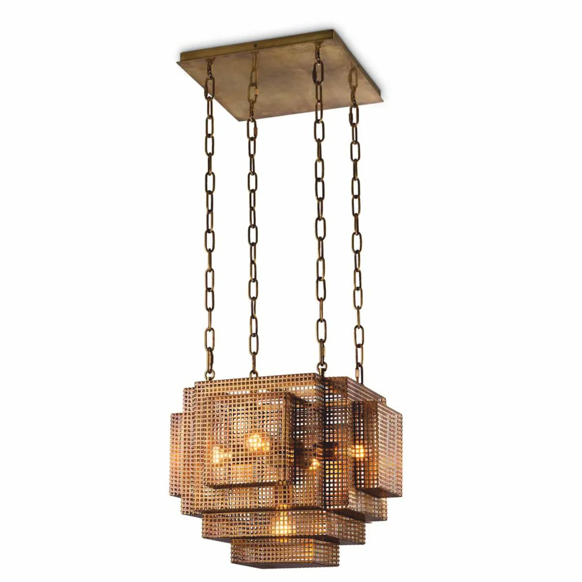 Luxury industrial style pendant lamp antique brass - luxury lighting