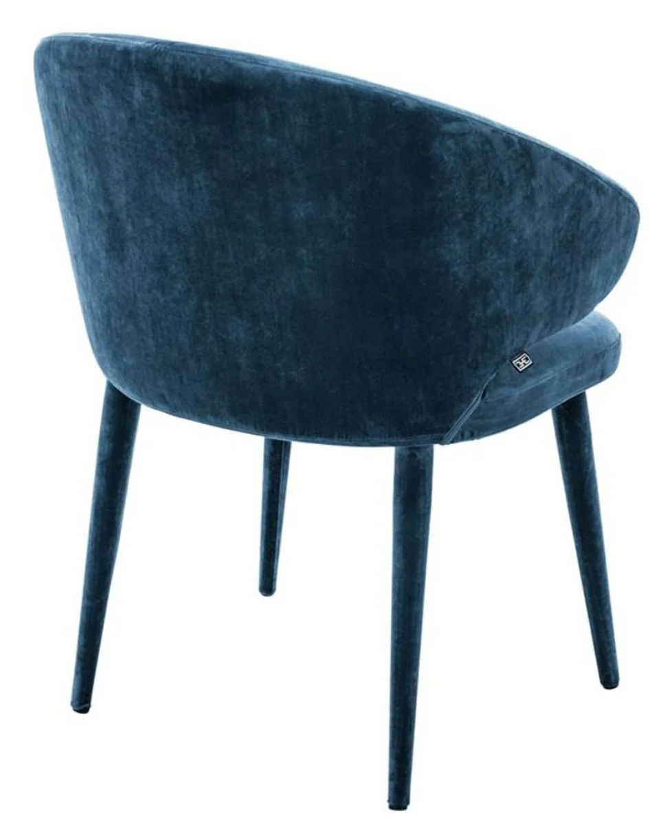 Designer dining room chair blue 62 x 55 x H. 79 cm - luxury furniture