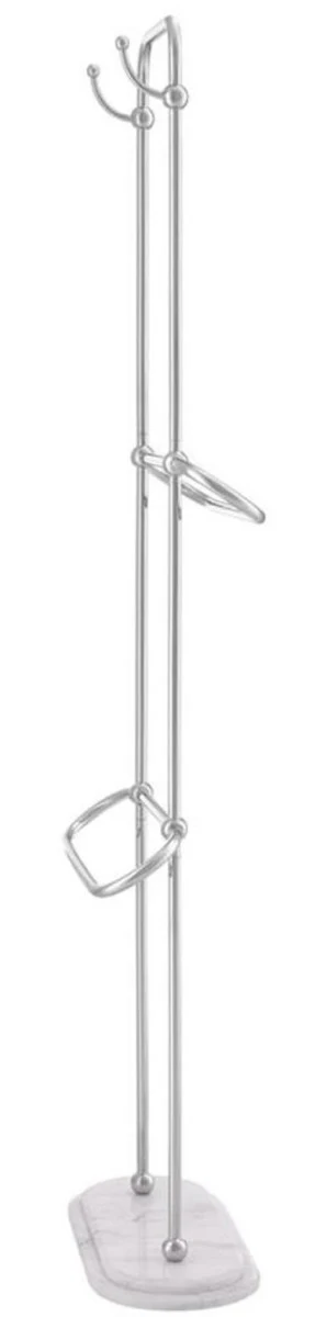 Luxury towel rail silver / white 50 x 22 x H. 159 cm - Luxury bathroom accessories