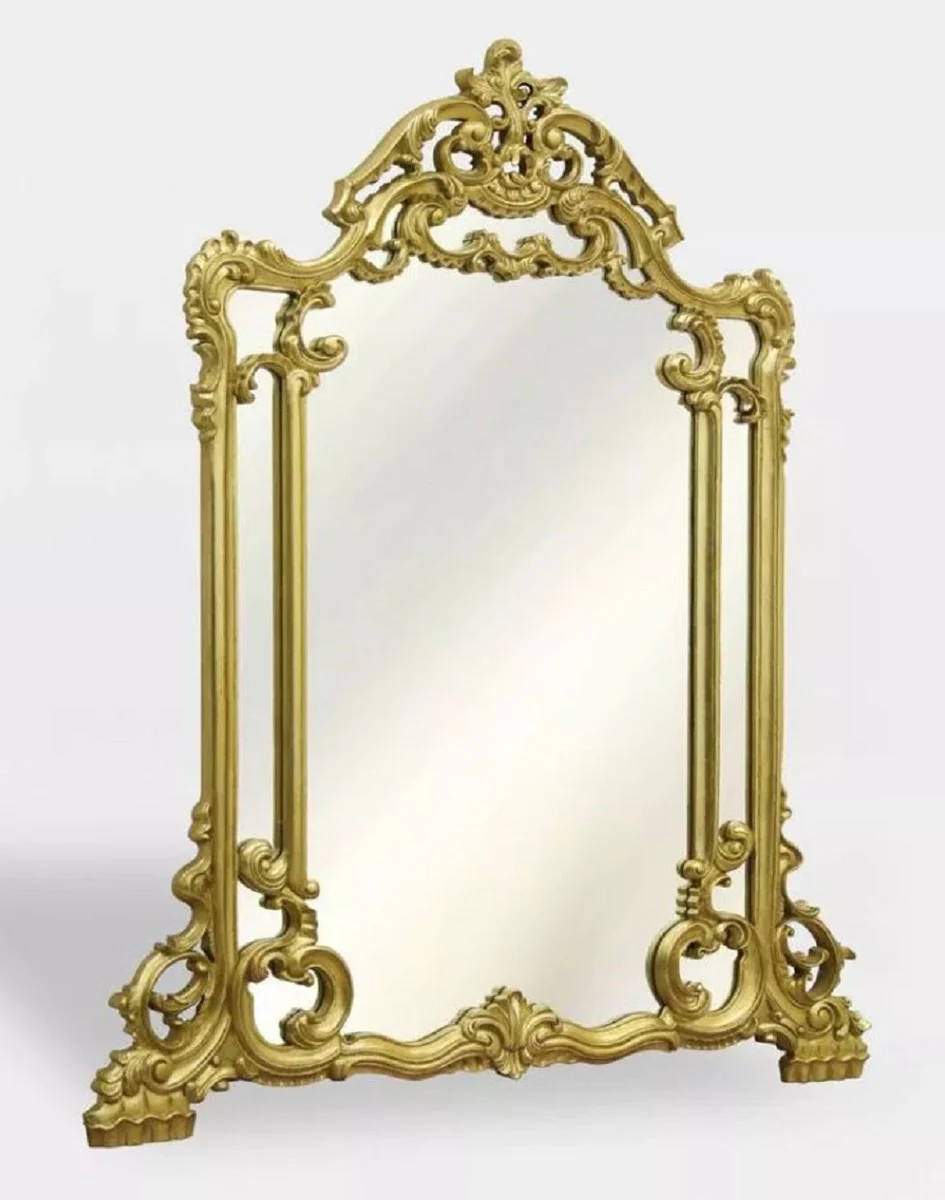Luxury Baroque Mirror Gold - Magnificent Baroque Style Wall Mirror - Handcrafted Luxury Furniture in Baroque Style - Magnificent Baroque Furniture - Noble & Magnificent