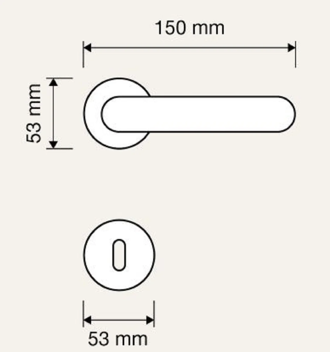 Art Nouveau door handle set French gold 15 x H. 5.3 cm - Baroque & Art Nouveau door handles