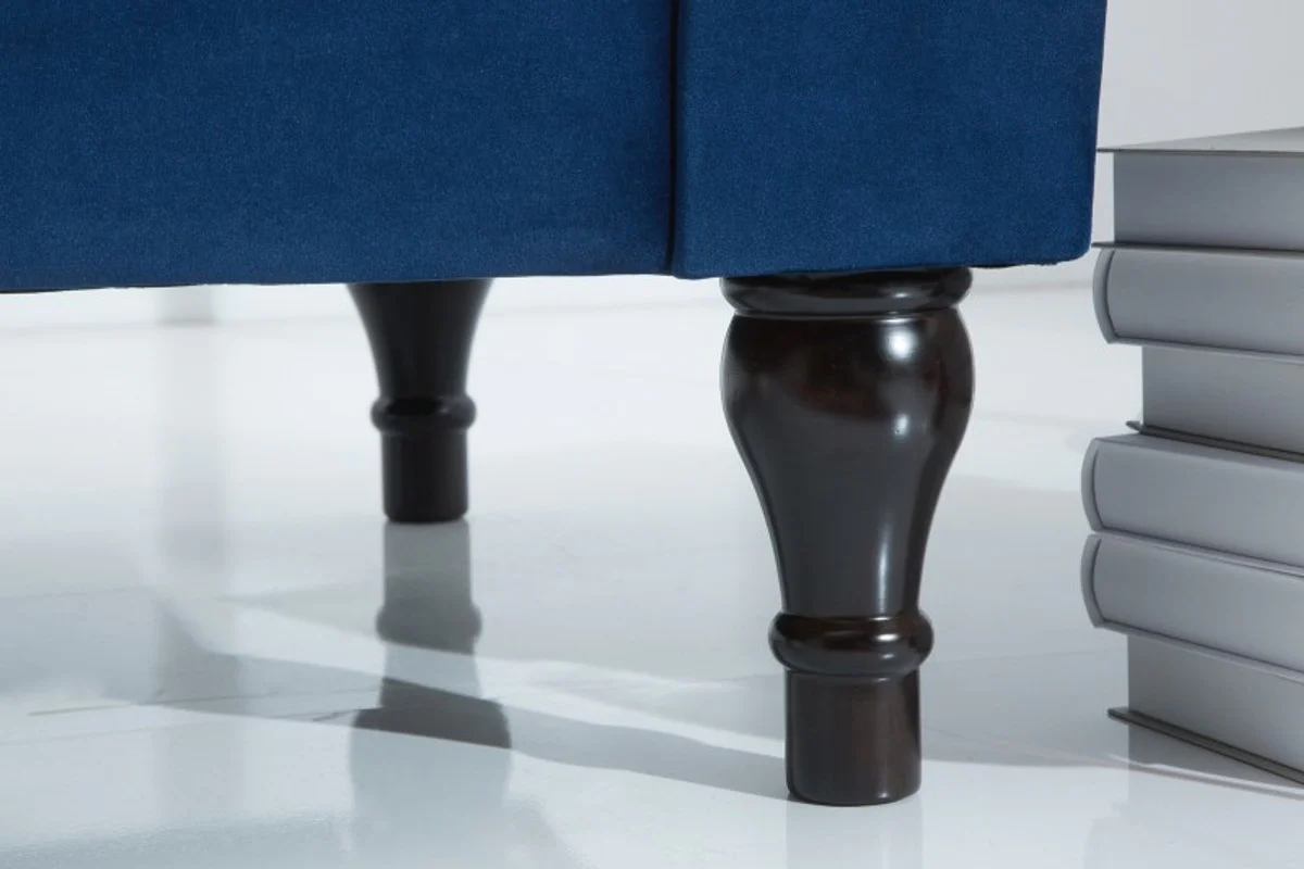 Chesterfield Sofa in Blau 225 x 90 x H. 79 cm - Designer Chesterfield Sofa