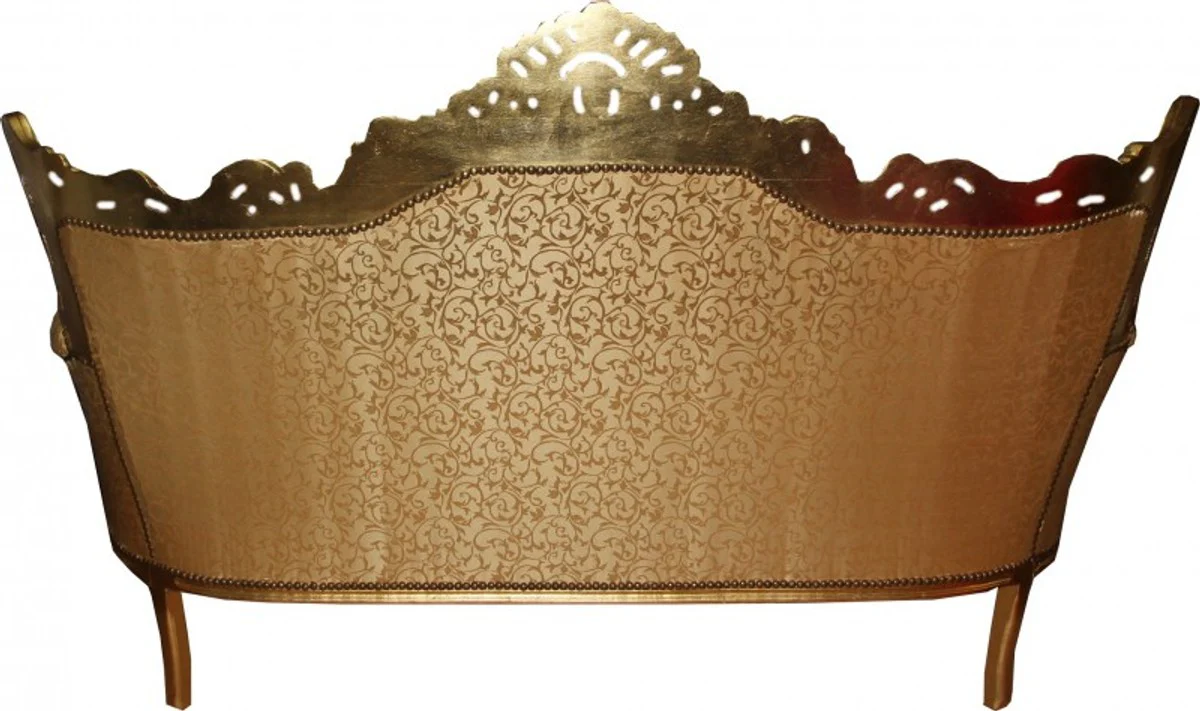 Baroque Sofa Set of 3 Master Gold Pattern / Gold Antique Furniture