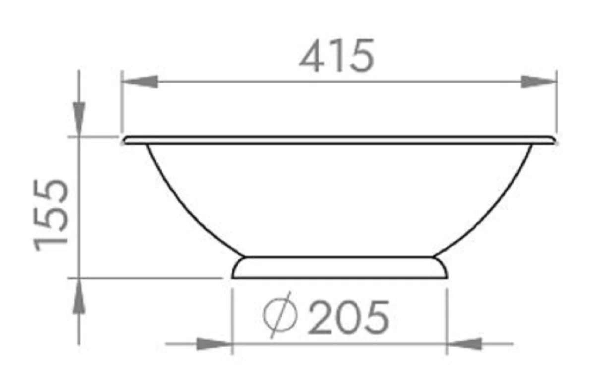 Luxury Art Nouveau washbasin bowl rose gold Ø 41.5 x H. 15.5 cm - Round retro brass washbasin - Bathroom accessories - Luxury Art Nouveau bathroom accessories