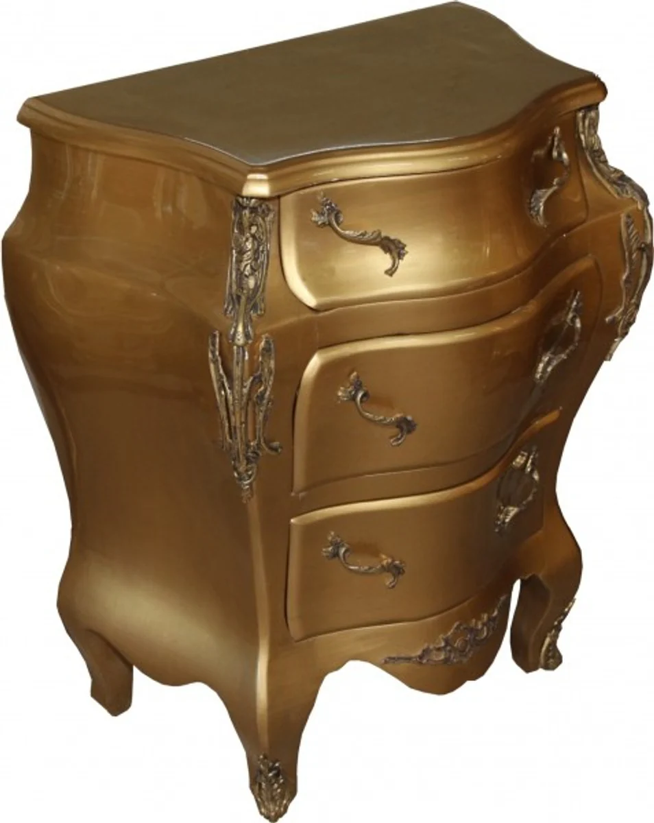 Baroque chest of drawers gold W 68 cm, H 79.5 cm - handmade furniture