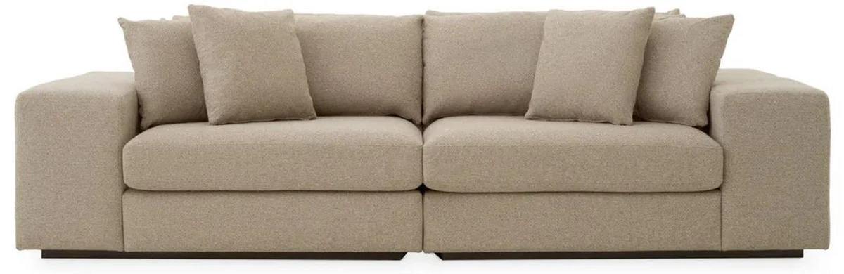 Luxury sofa with cushions gray / black 280 x 120 x H. 90 cm - Living room sofa - Hotel sofa - Living room furniture - Hotel furniture - Luxury furniture - Luxury quality