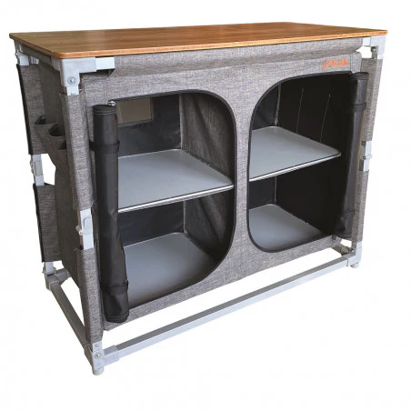 Locust ALUMINUM PANTRY kitchen cabinet - silver