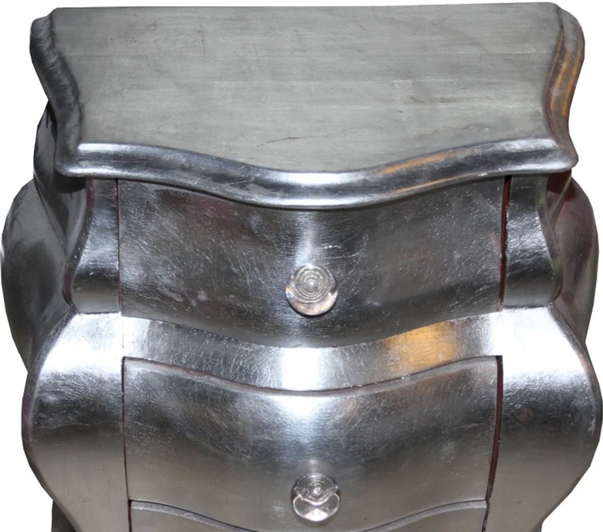 Baroque chest of drawers silver 53 x 36 x 71.5 cm