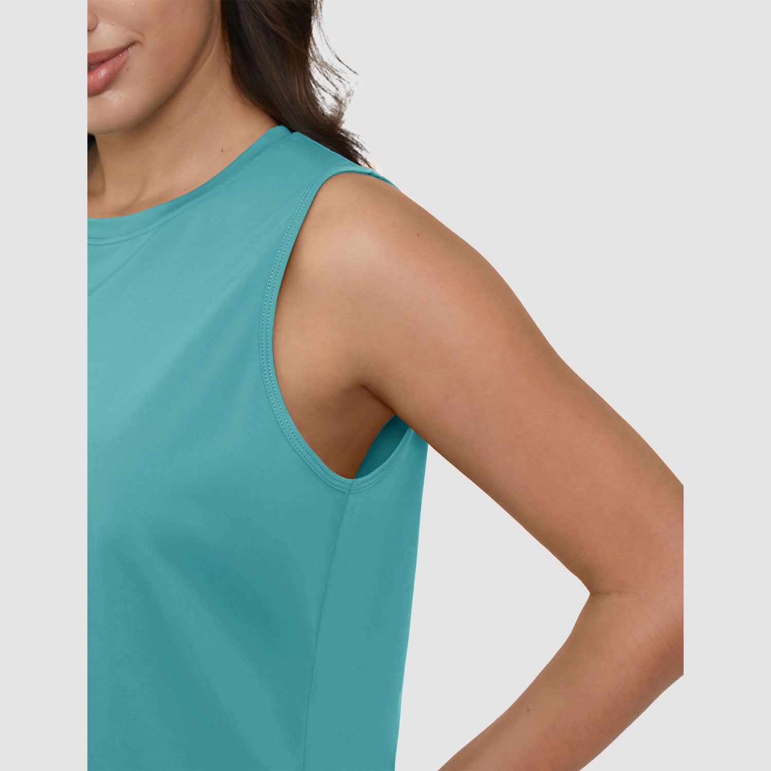 Crop Tops for Women Athletic Running Workout UPF 50+ Cropped Tank Tops