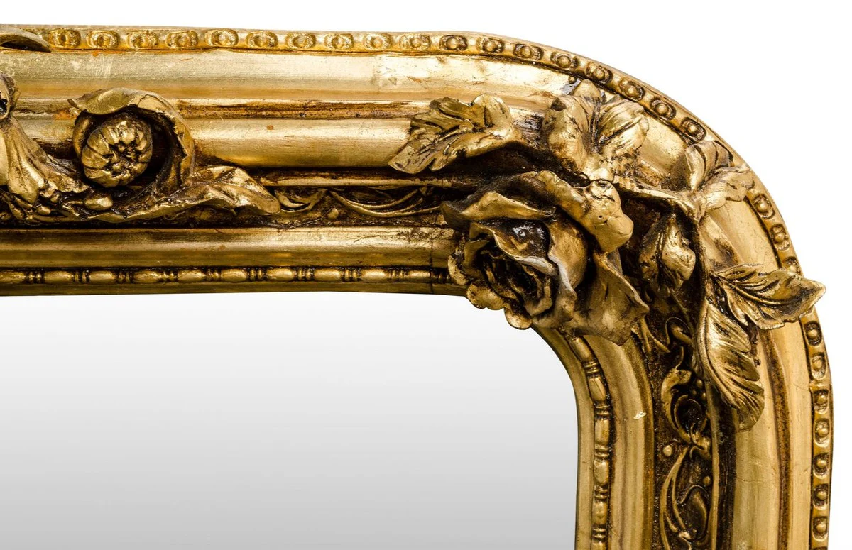 Antique style wall mirror gold 142 x H. 100 cm - Baroque furniture