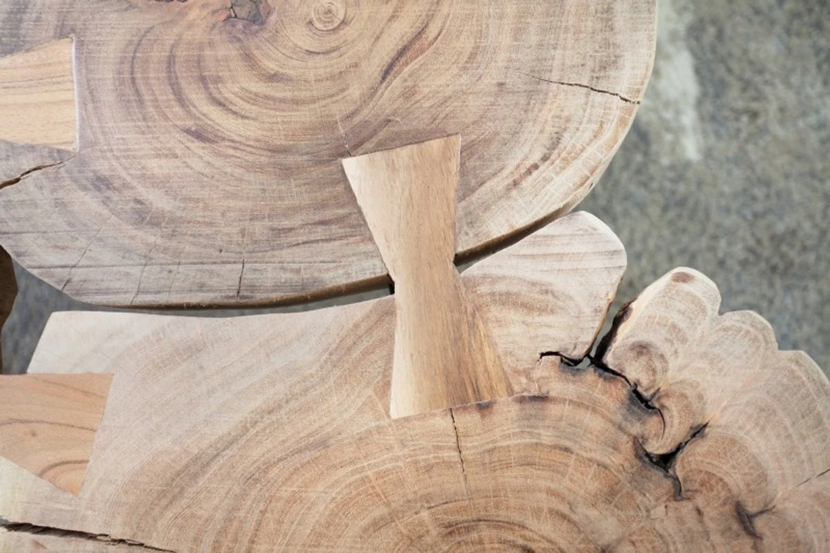 Designer solid wood coffee table natural acacia 115 x H. 40 cm - solid wood - salon living room table - unique