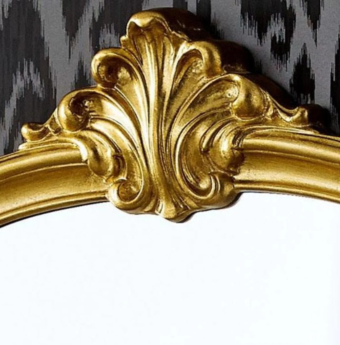 Luxury baroque mirror gold 92 x 5 x H. 106 cm - Beautiful solid wood wall mirror in the baroque style