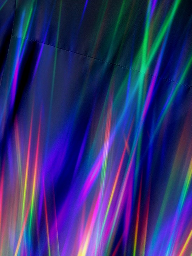 Laser Pattern Chest Pocket Short Sleeve Shirt