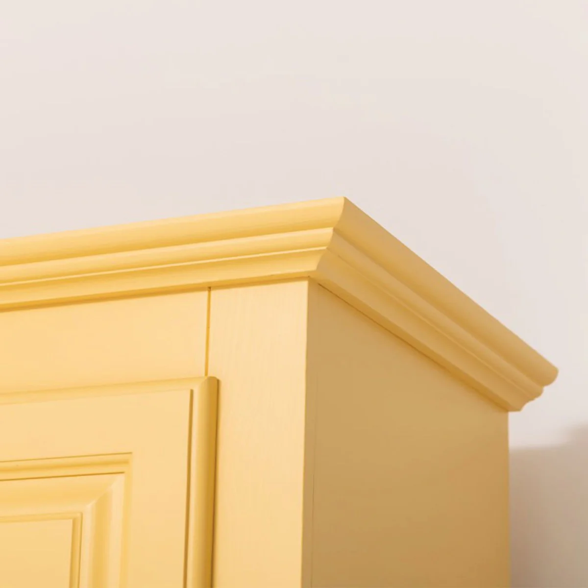 Country house style bedroom cupboard yellow 121 cm - bedroom furniture