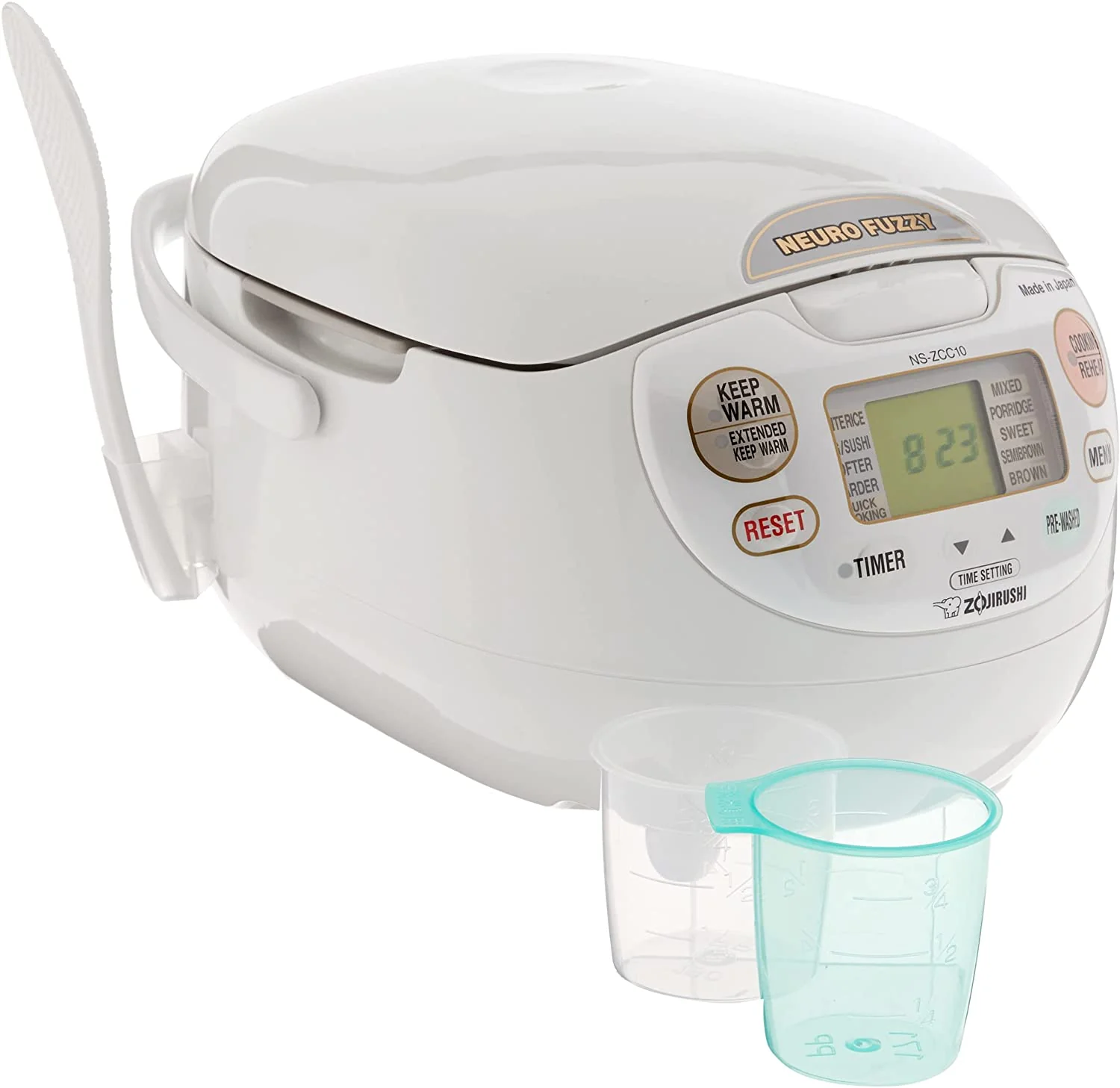 2025 Zojirushi, Made in Japan Neuro Fuzzy Rice Cooker, 5.5-Cup, Premium White