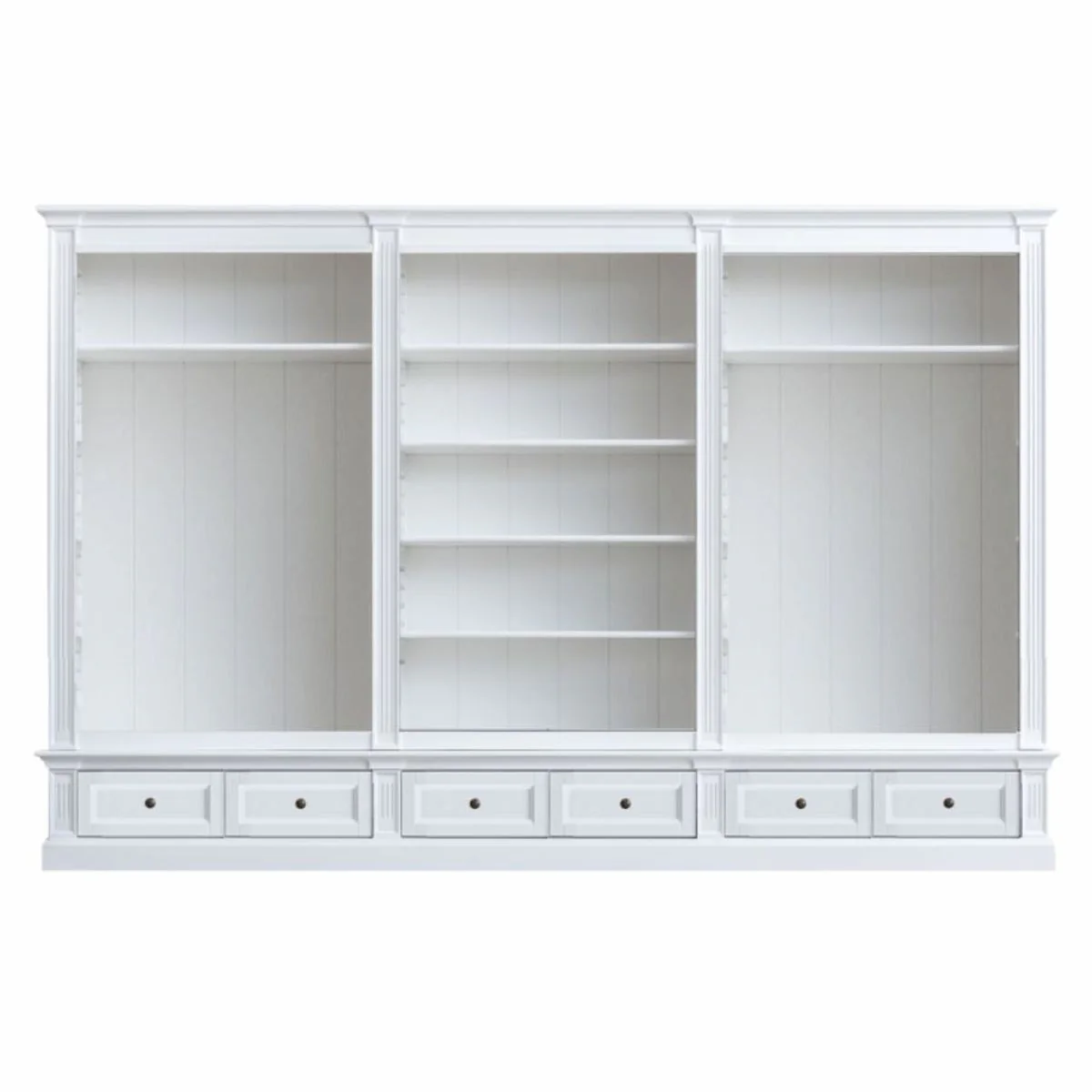 Country house style bedroom cupboard white 340 cm - country house style bedroom furniture
