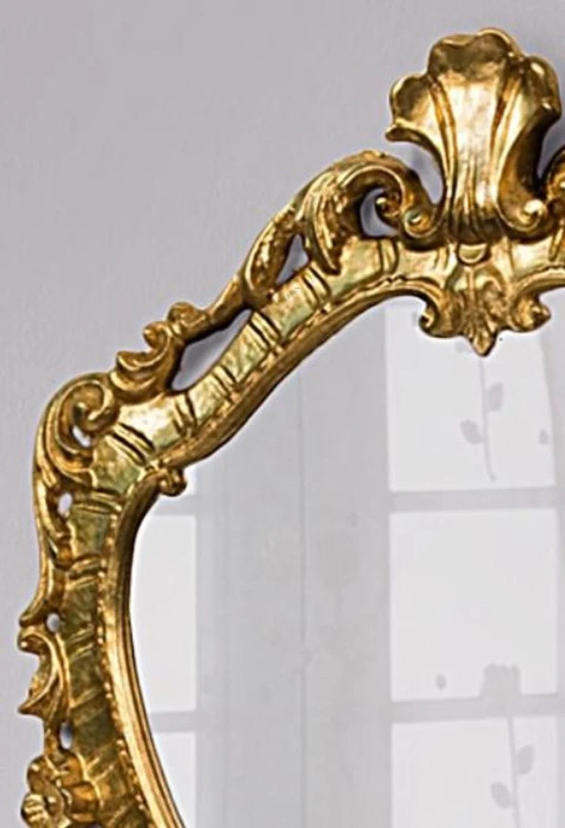Luxury baroque mirror gold 41 x 3 x H. 57 cm - wall mirror in baroque style - noble and magnificent