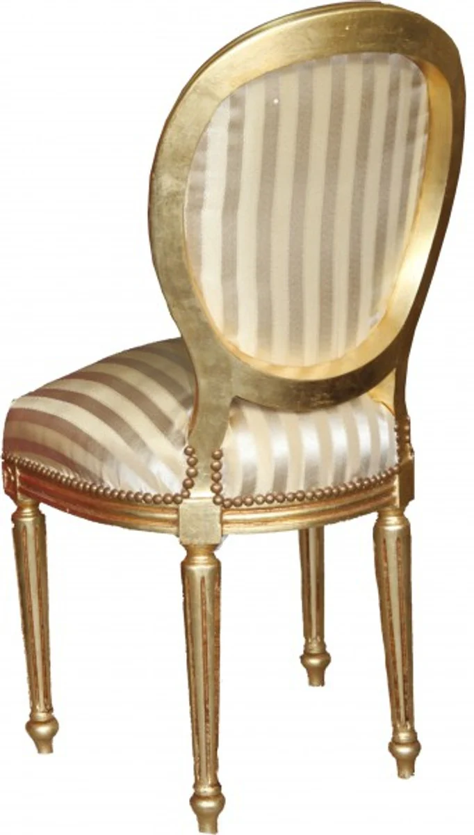 Baroque Dining Room Chair Gold / Gold Mod2 / Round - Furniture Interior Furnishings