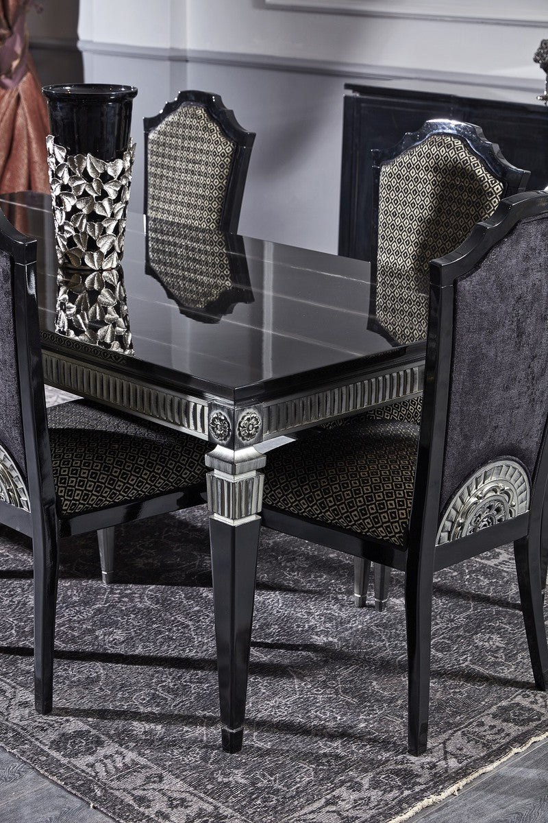 Luxury Baroque Dining Room Set - Dining Table and 6 Dining Chairs - Dining Room Furniture in Baroque Style