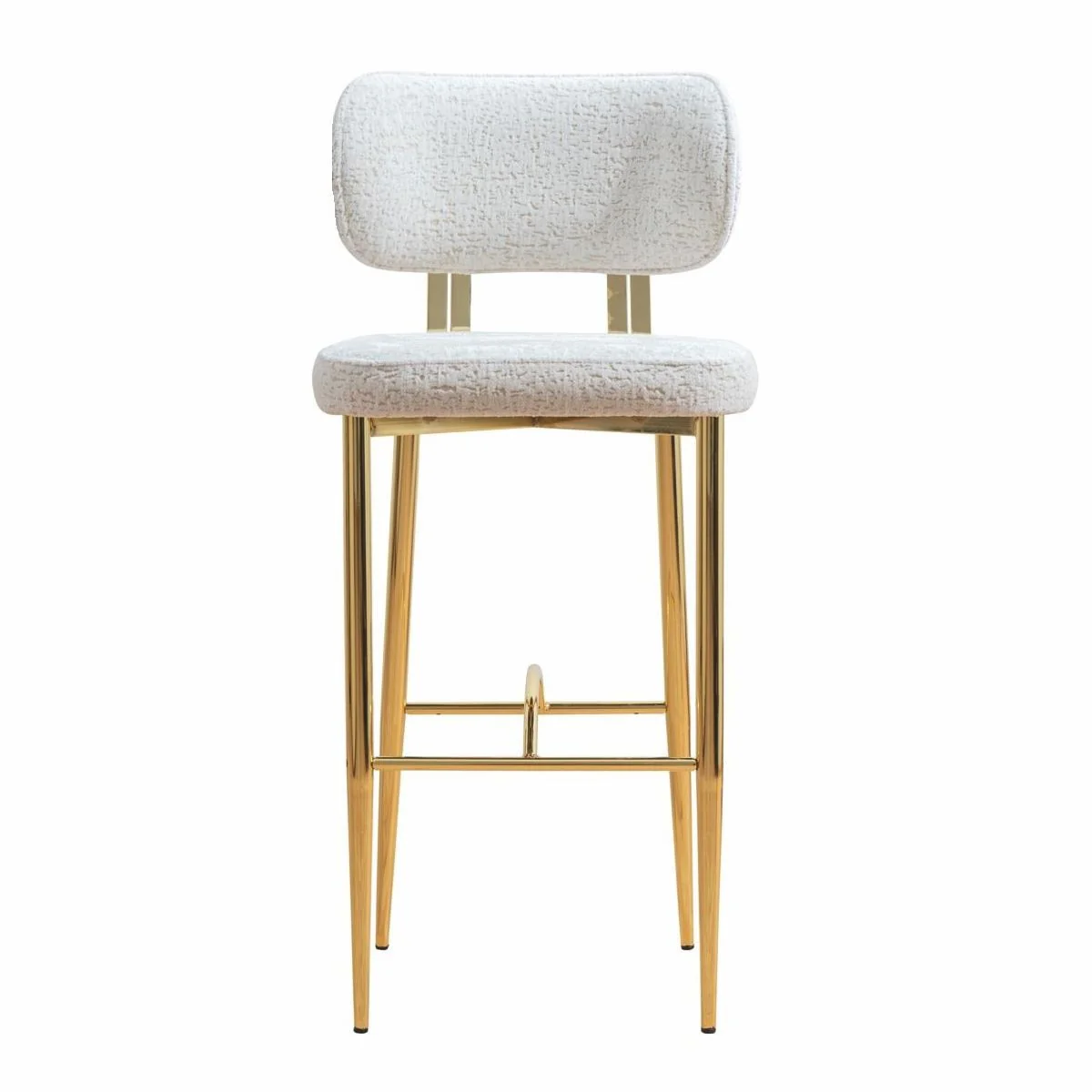 Luxury bar chair set of 6 white / gold H. 107 cm - bar furniture