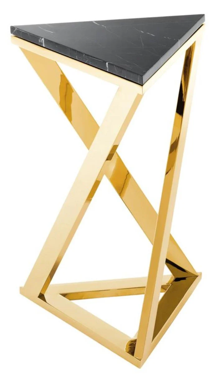 Luxury designer side table gold 43 x 37 x H. 65.5 cm - Limited Edition