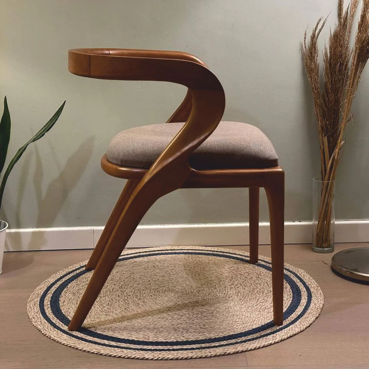 Luxury Dining Room Chair with Armrests Gray / Brown - Hotel & Restaurant Furniture