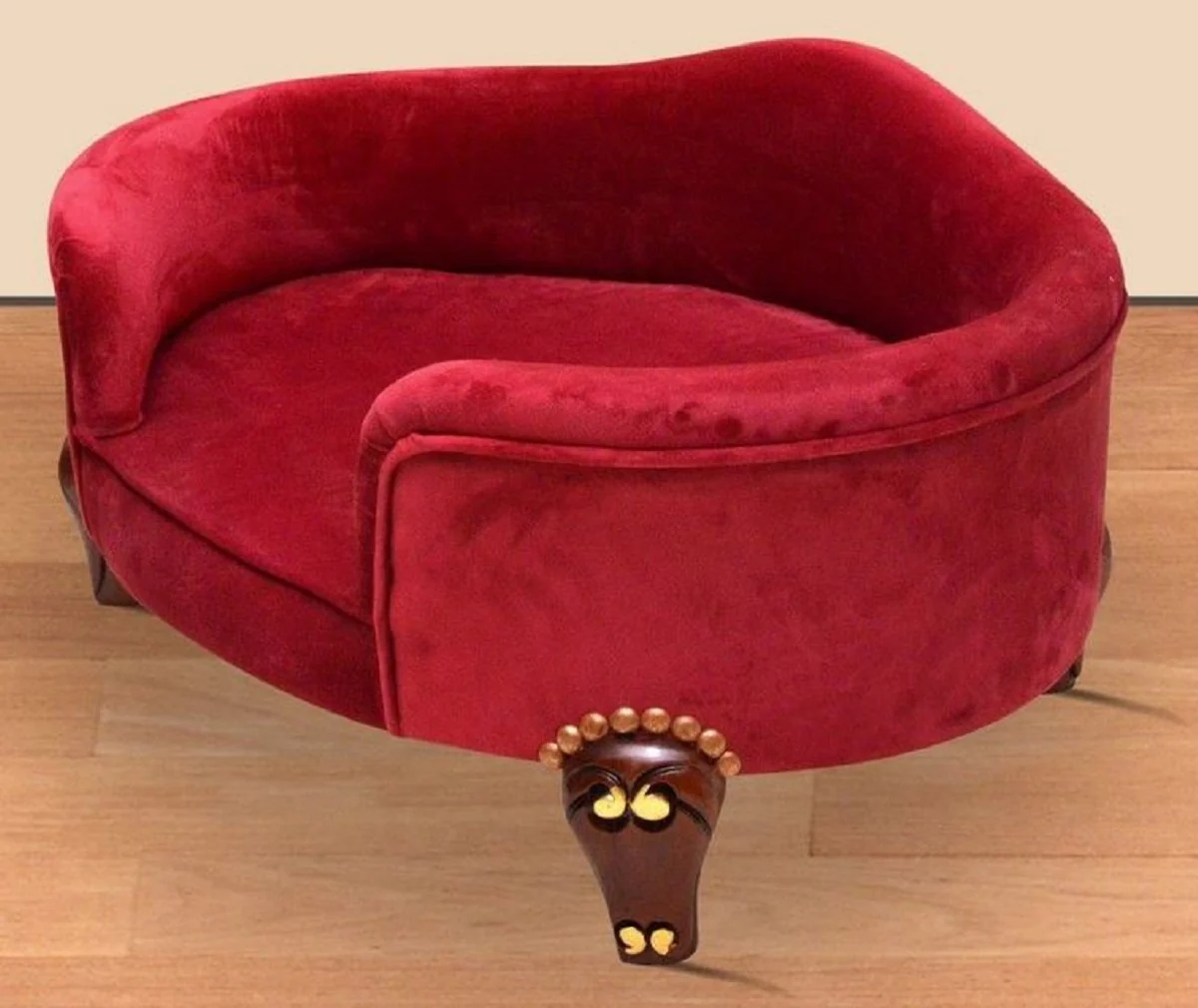 Baroque dog bed Royal Boardeaux red / brown / gold - Baroque dog furniture - Baroque animal furniture - Animal furniture in the Baroque style