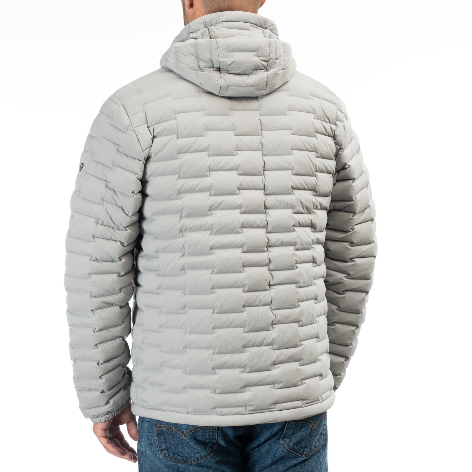 Boulder stretch down jacket with hood