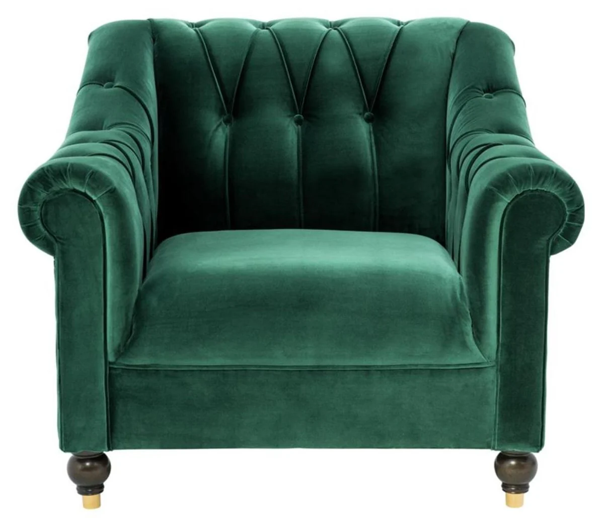 Luxury Chesterfield armchair green 99 x 90 x H. 81.5 cm - Limited Edition