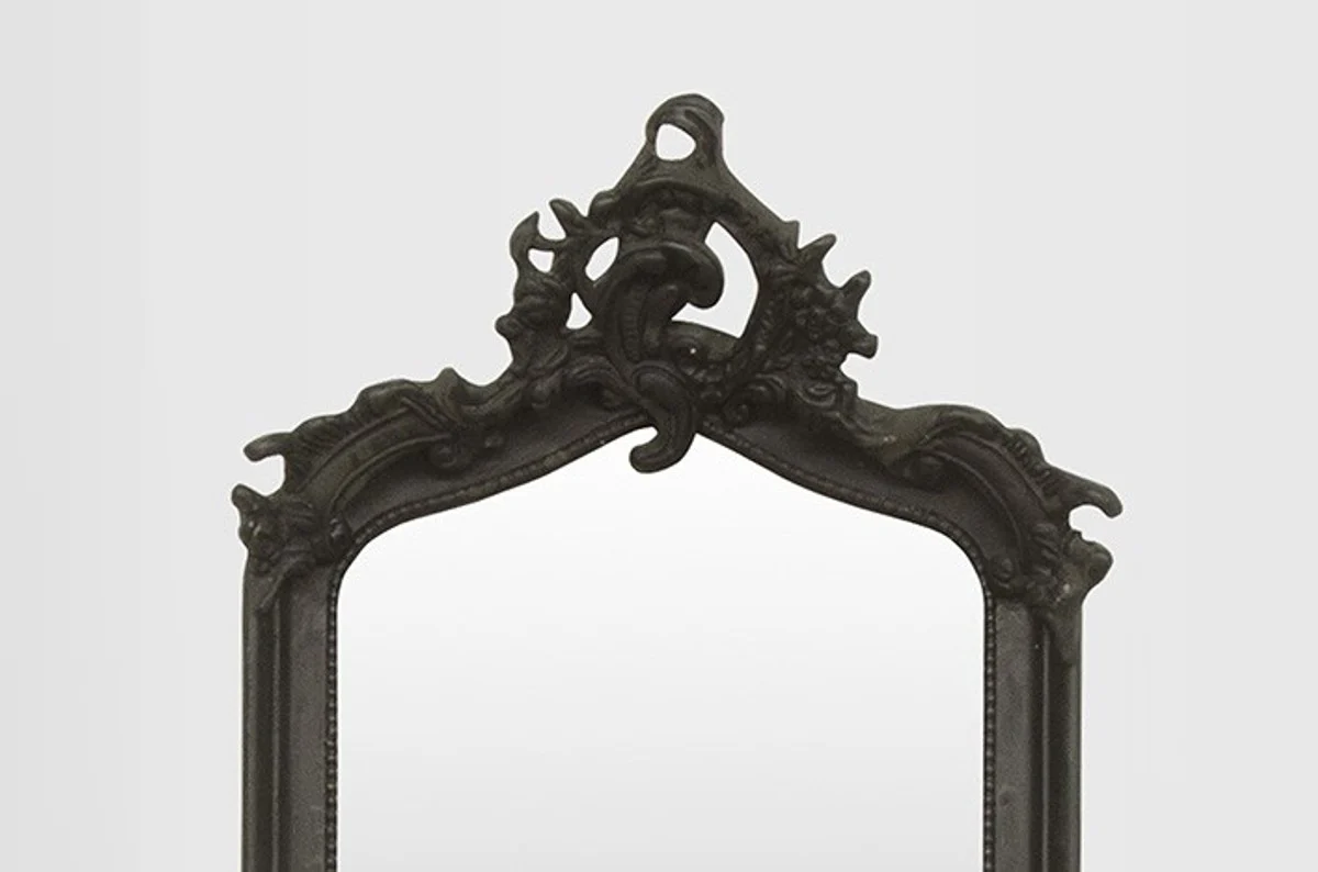 Baroque mirror black 115 x 48 cm