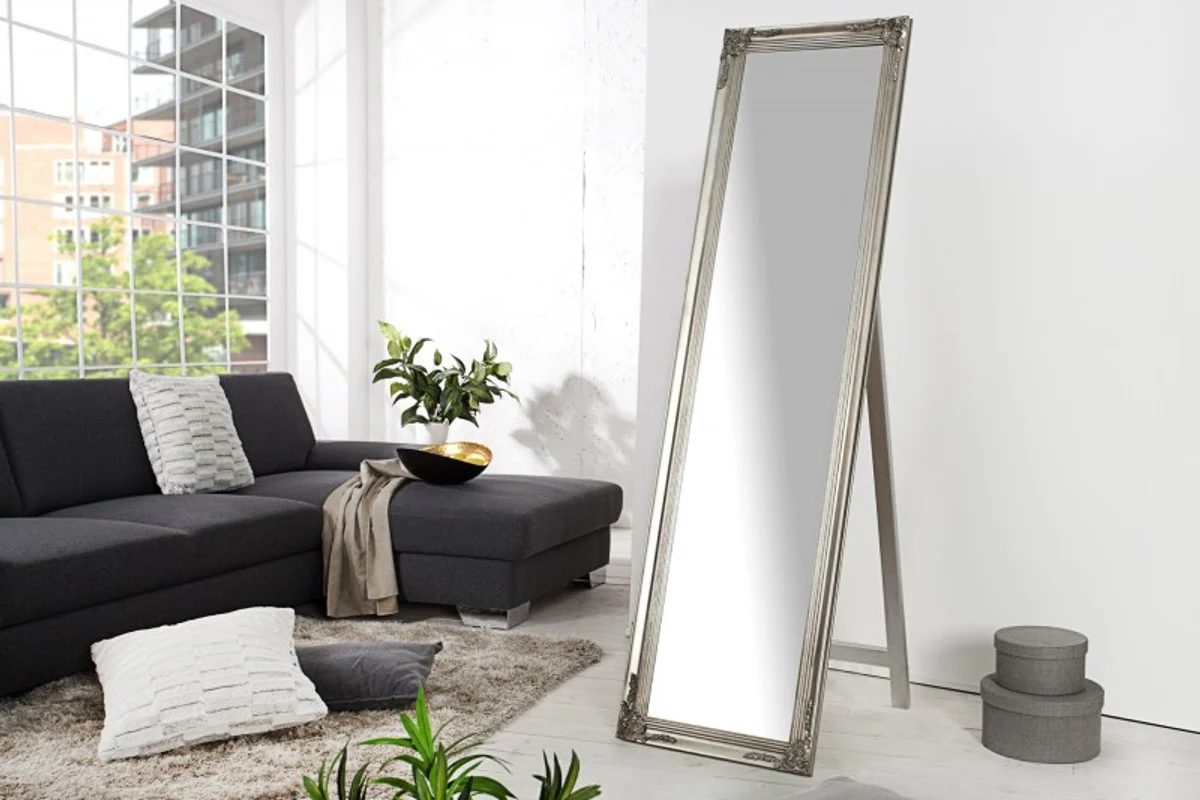 Luxury standing mirror 160 cm - designer mirror - silver