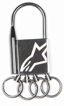 ALPINESTARS DER GUN METAL KEYCHAIN