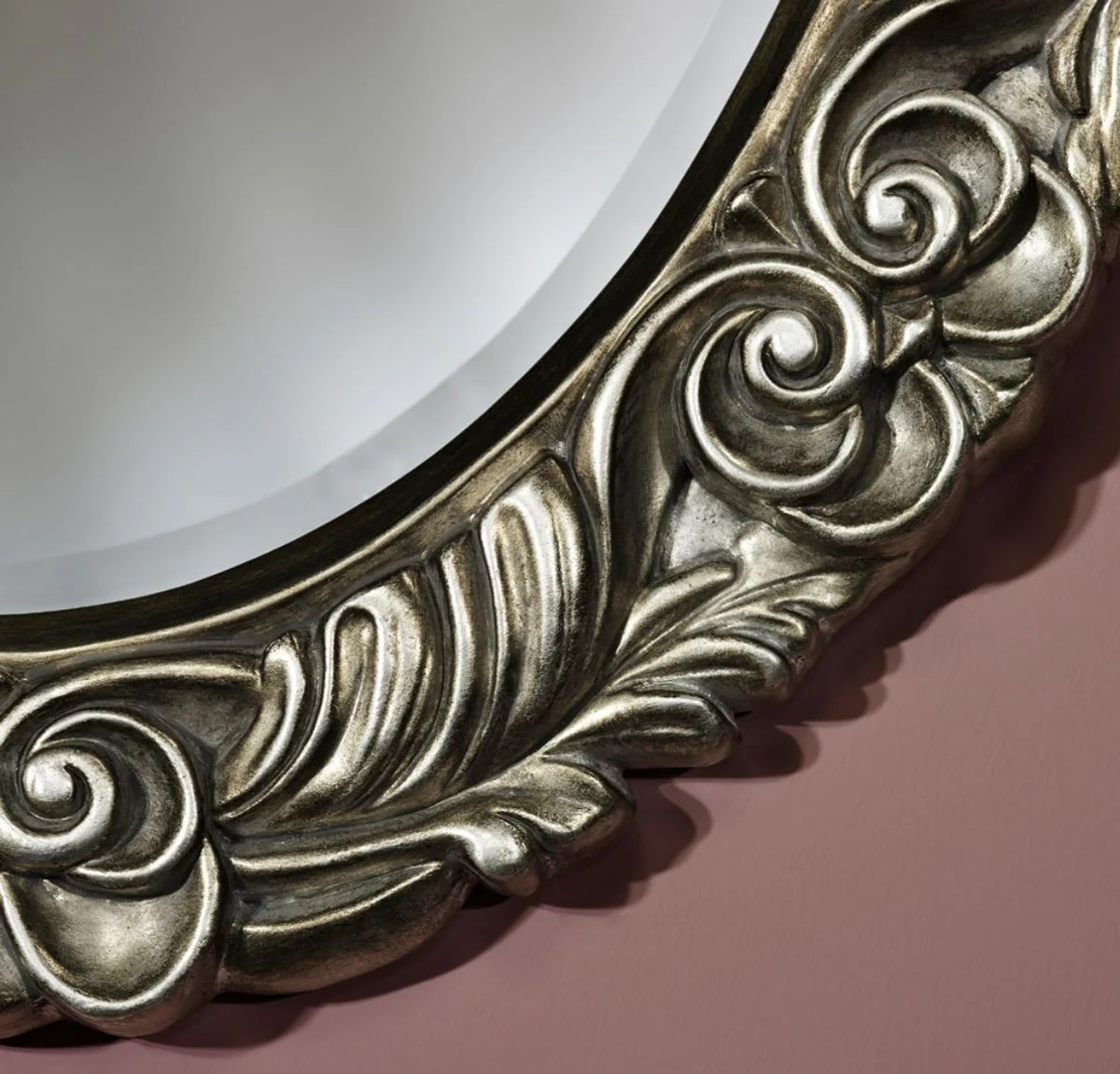 Baroque mirror silver 69 x H. 88 cm - furniture in the baroque style