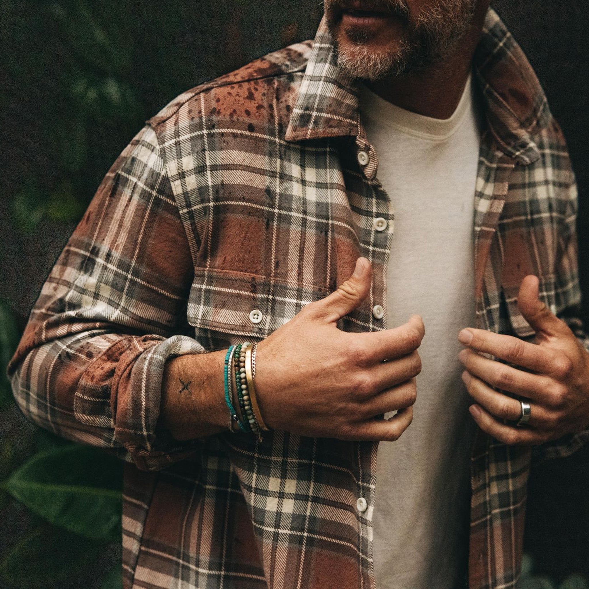 The Ledge Shirt in Sun Baked Brick Plaid