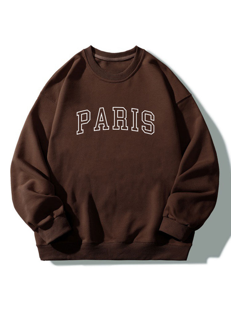 Paris Print Relaxed Sweatshirt