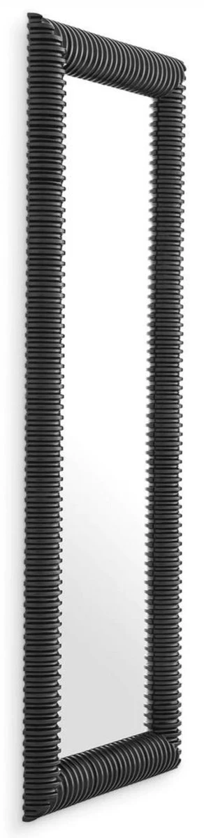 Luxury wall mirror black 80 x 6 x H. 200 cm - Rectangular mirror with high-quality mahogany frame - Living room mirror - Bedroom mirror - Cloakroom mirror - Luxury furniture