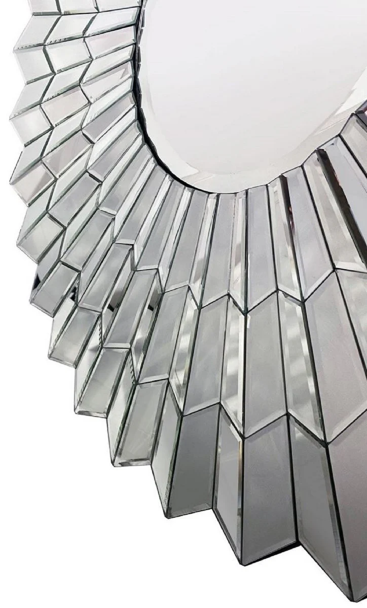 Luxury mirror Ø 90 cm - Round living room wall mirror - Cloakroom mirror - Bedroom mirror - Luxury collection