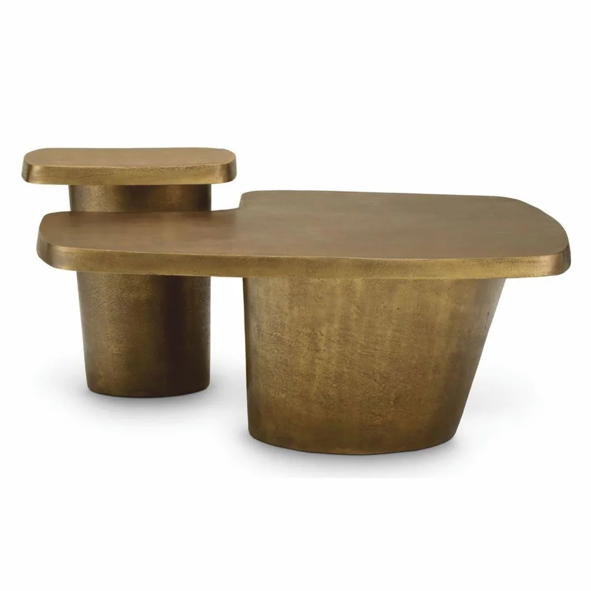 Luxury Aluminum Coffee Table Set Vintage Brass - Hotel & Living Room Furniture