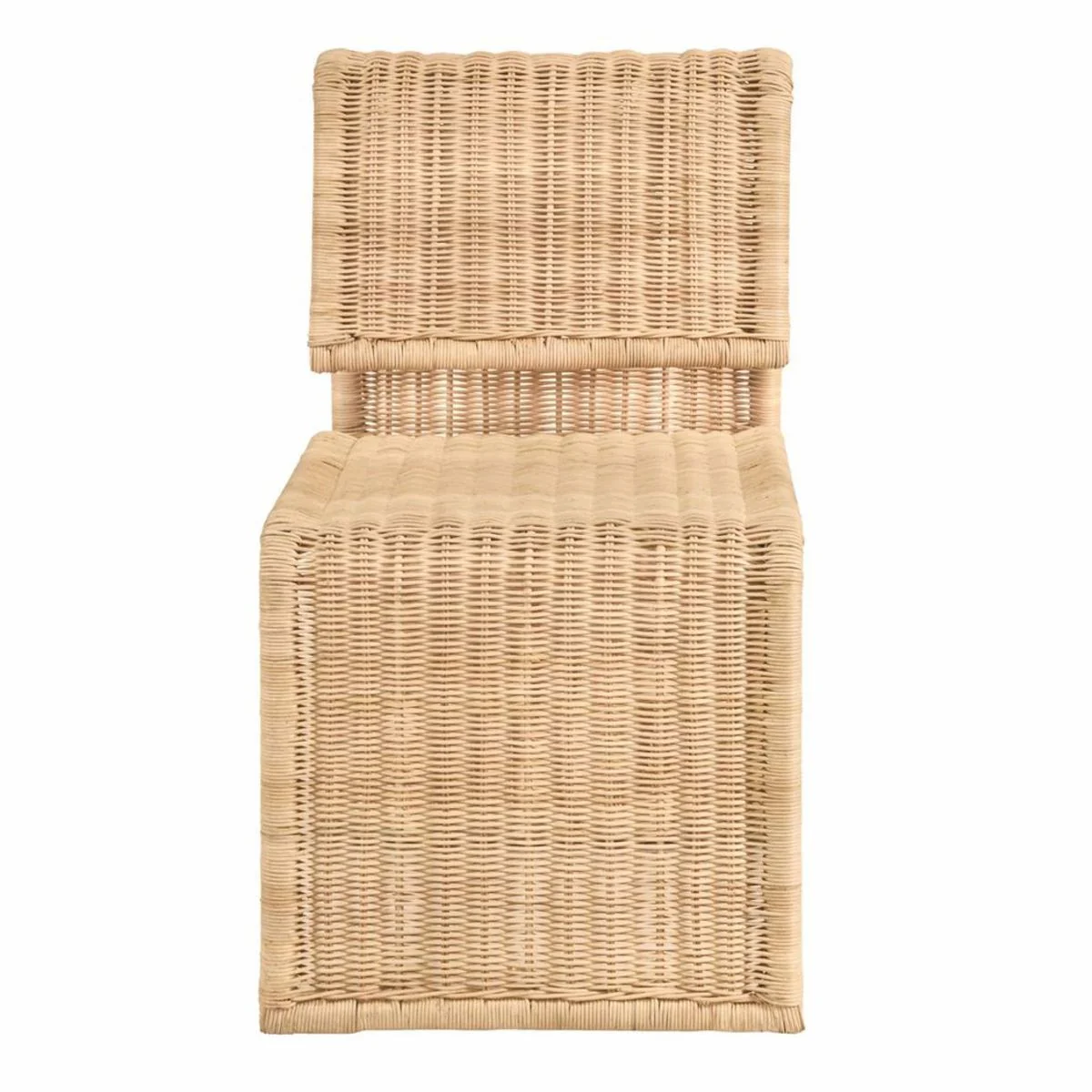 Luxury rattan dining room chair natural color H. 82 cm - luxury furniture