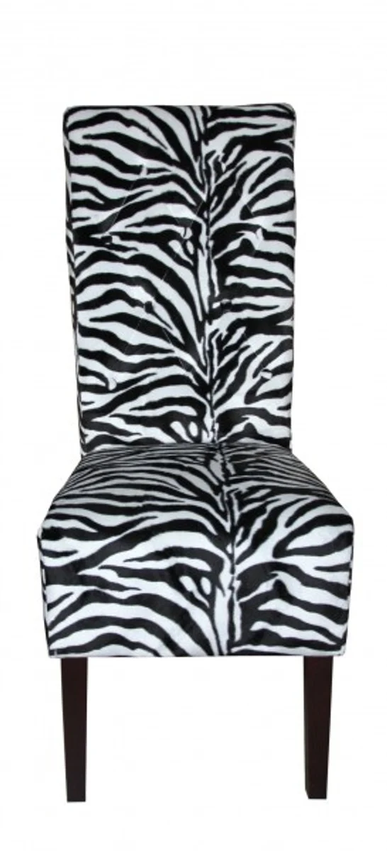 Limited Edition Designer Chesterfield Dining Chair Zebra - Club Furniture