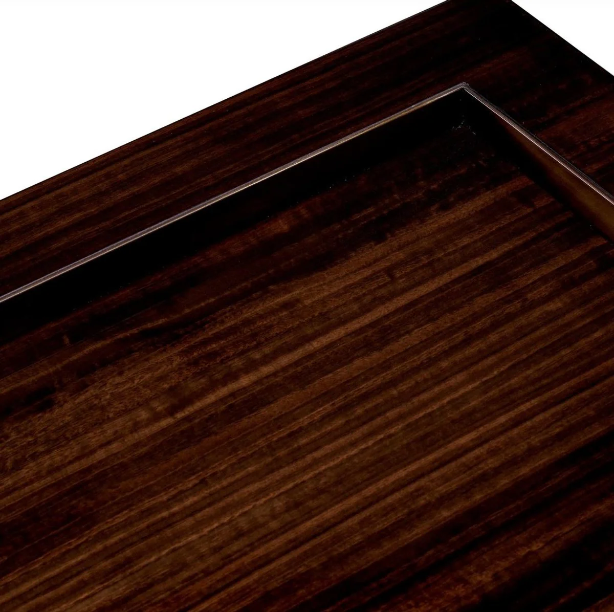 Luxury side table dark brown high gloss / bronze 50 x 50 x H. 50 cm - Square living room table - Living room furniture - Luxury furniture - Luxury furnishings - Living room furnishings