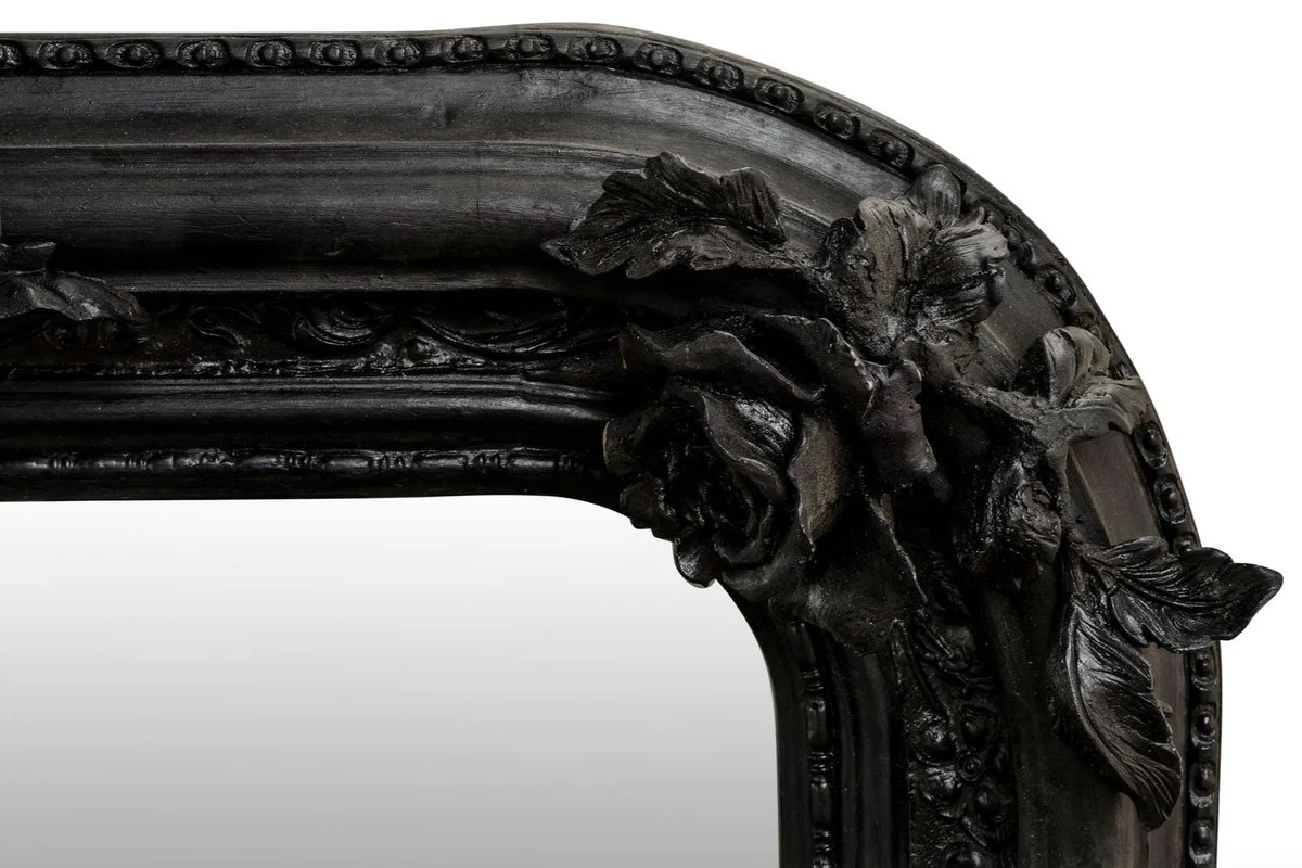 Antique style wall mirror black 142 x H. 100 cm - Baroque furniture