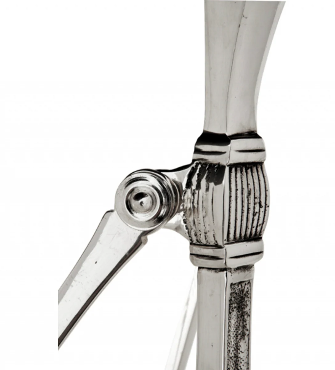 Luxury Art Deco Designer Side Table Antique Silver - Hotel Table Furniture