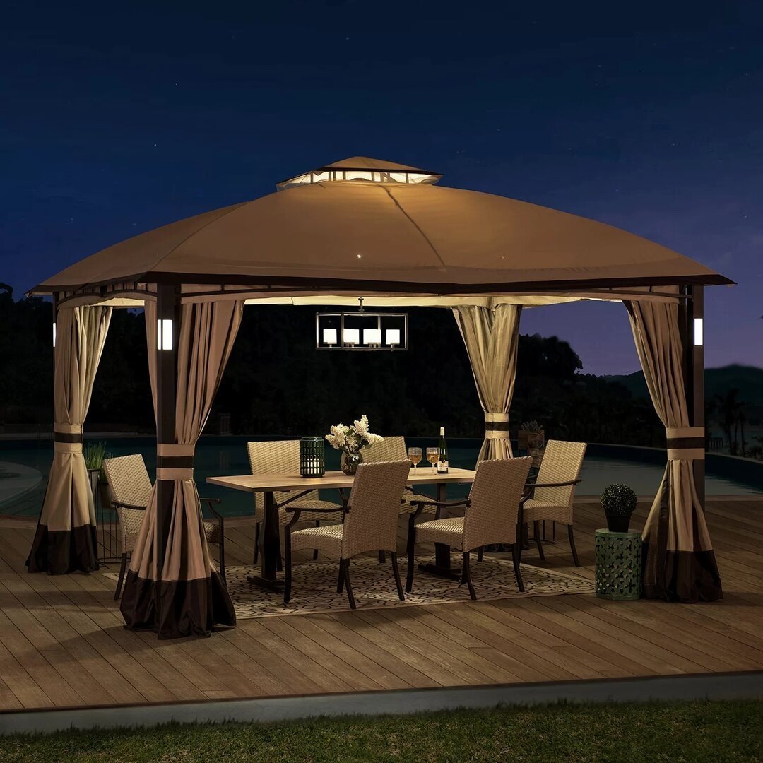 Moorehead 12 Ft. W x 10 Ft. D Steel Patio Gazebo