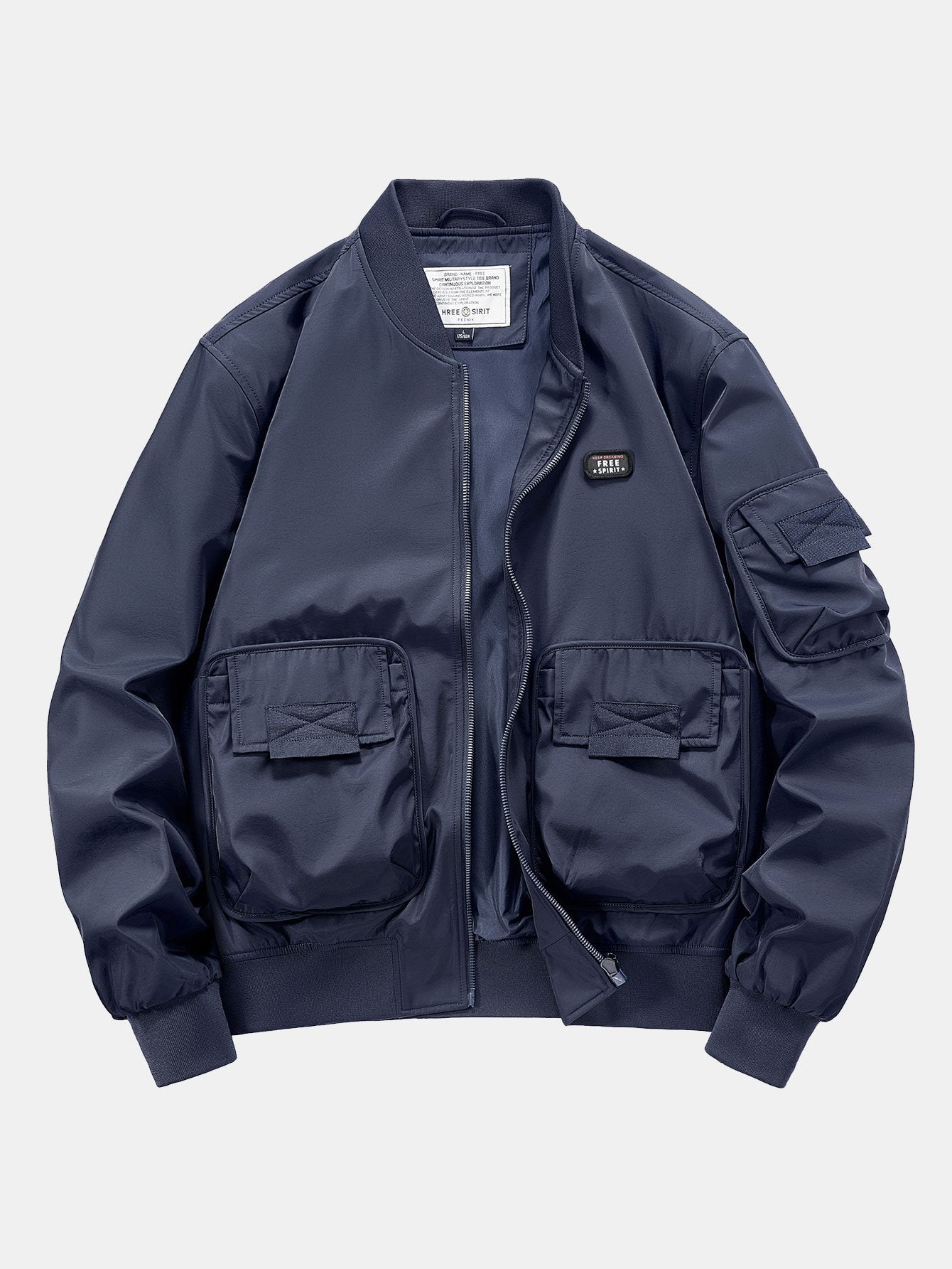 Multi Pockets Bomber Jacket